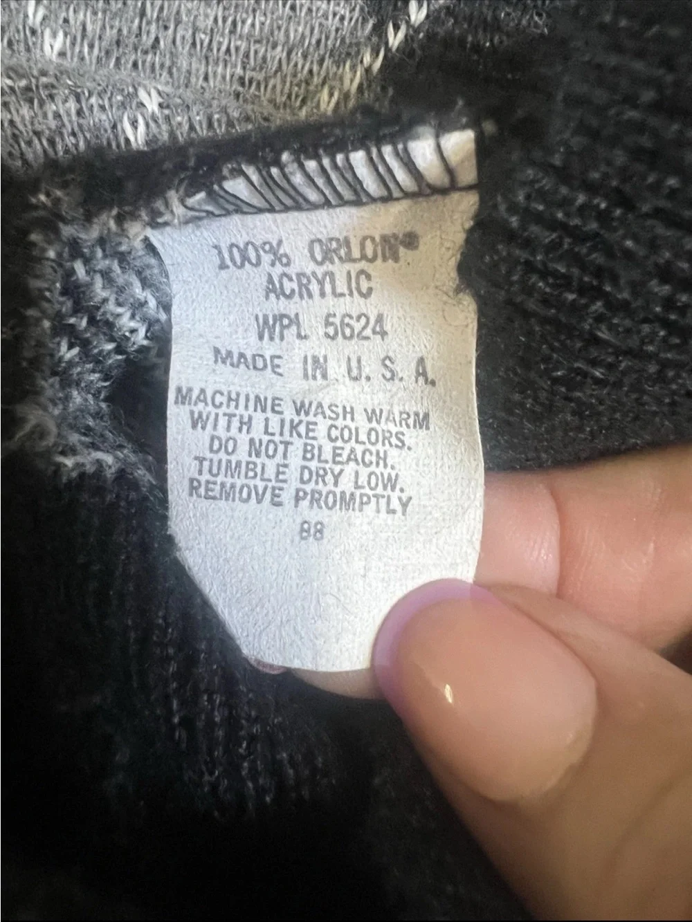Vintage Gray & Black V-Neck Sweater Vest-Briarcliff USA M Dark Academia Preppy